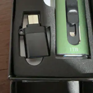BOYMXU 1TB USB Flash Drive for iPhone & iPad, Plug and Play, 4-in-1 Ports, High Transfer Speed, Compatible with iOS 13+, Android, Green
