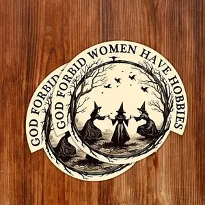 4PCS Retro Witch Car Stickers Are Easy To Apply Without Leaving A Trace Suitable for Cars, Motorcycles, Humorous Feminist Decals, Adhesive Decals, Gift for Girlfriend for Halloween, Car Accessories Women, Universal Car Sticker