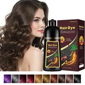 Dark Brown Hair Dye Shampoo 3 in 1, Long Lasting Natural Extracts Hair Dyeing Shampoo, Colors in 10-15 Mins, 100% Coverage for All Hair Types, Color Depositing Conditioner, Hair Care & Styling Product for Women & Men（500ml ） Haircare