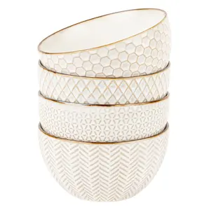 Cereal Bowls, 22 oz, Set of 4, Narbonne Collection