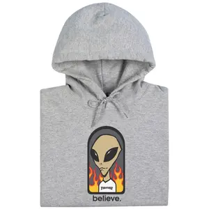 Thrasher Magazine x AWS Believe Hooded Sweatshirt (Grey)