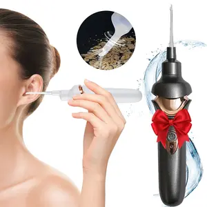 Four-In-One Ear Cleaning Kit with Lighted Electric Spoon, Pain-Free Vacuum Earwax Remover, Professional Ear Wax Removal Tools Set, Ear Pick Set