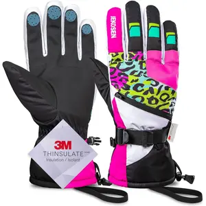 Mens Womens Waterproof Touchscreen Ski Snowboard Winter Snow Gloves