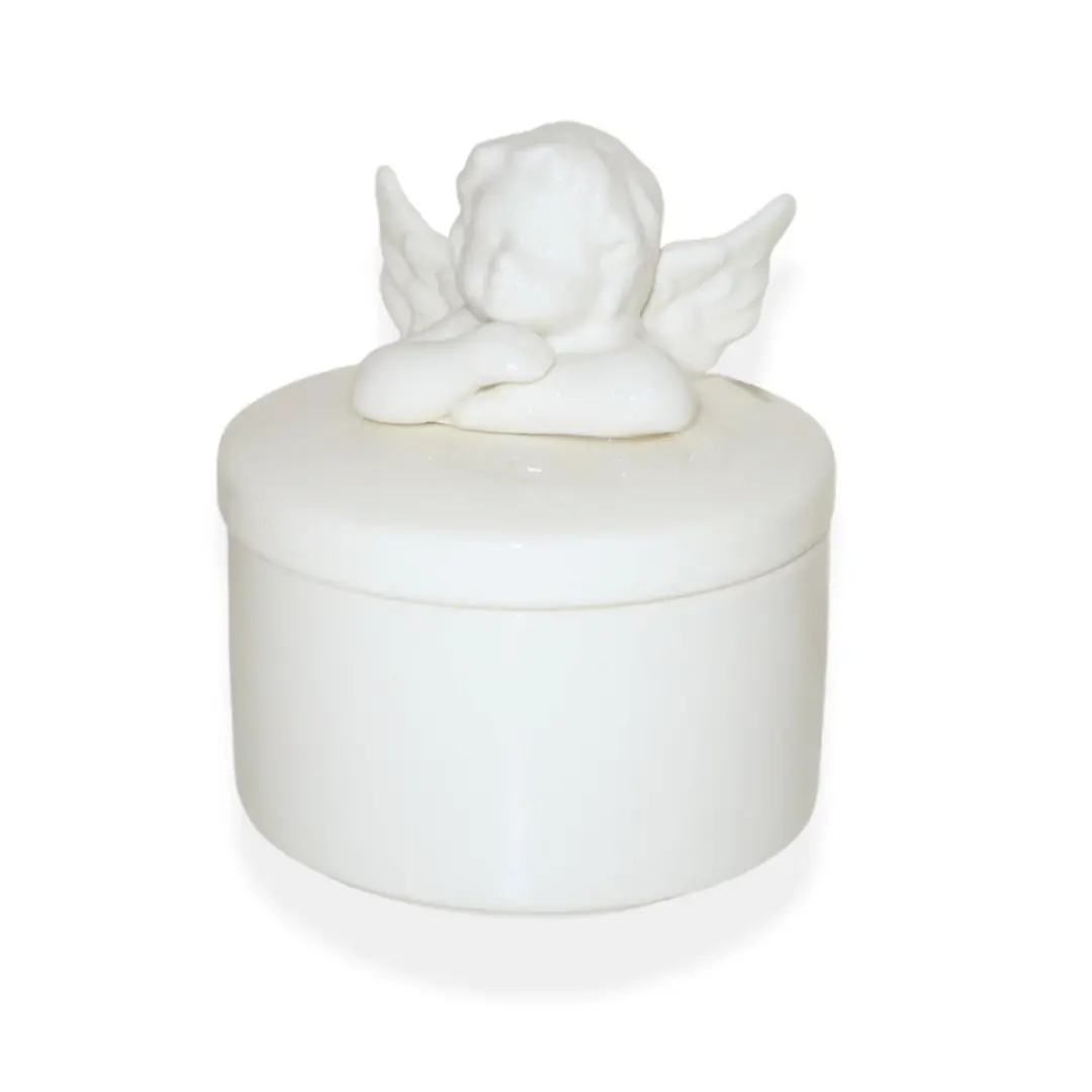 Cherub Angel Ceramic Jewelry Dish