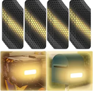 Stay Safe on the Road: 20 Super Reflective Stickers. Bright Fluorescent Yellow-Green, Waterproof, and Easy to Apply. Perfect for Cars, Trucks, Motorcycles, Trailers, and Bikes.