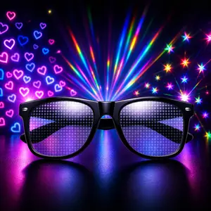 Diffraction Glasses | Fireworks, Heart & Star Light Effects