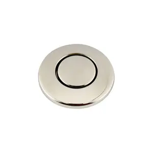 InSinkErator Kitchen Sink Top Push-Button Faucet Switch, Polished Nickel Kitchen Fixture Accessory