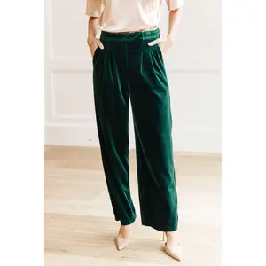 Velvet Elvis Wide Leg Velvet Pants