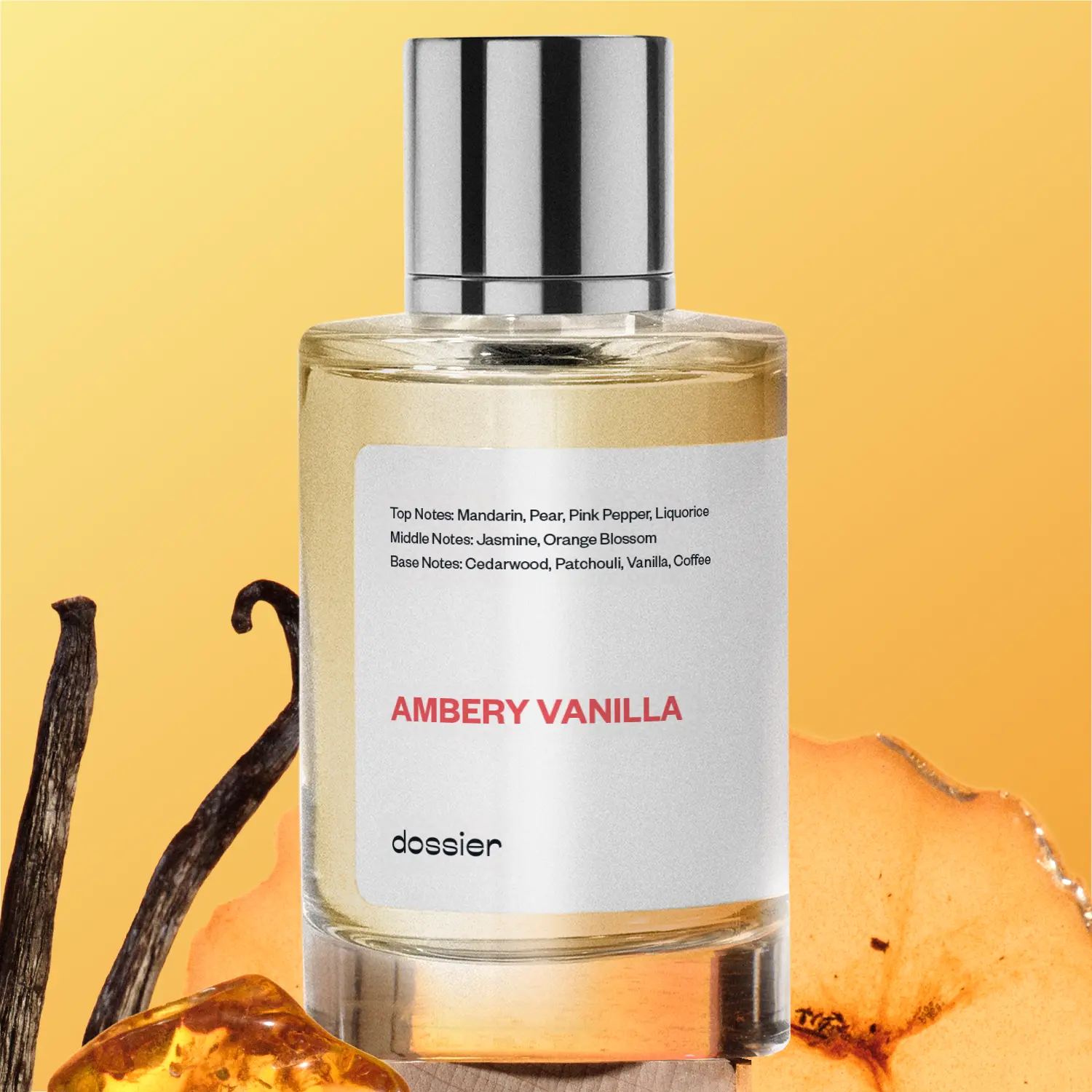 Ambery Vanilla, Dossier, Women's Perfume, 50ml, Eau de Parfum, Vanilla, Coffee, Pear, Liquorice, Pear, Jasmine Ambery Vanilla, Dossier, Women's Perfume, 50ml, Eau de Parfum, Vanilla, Coffee, Pear, Liquorice, Pear, Jasmine
