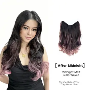[After Midnight]-Qbeauty Invisible Layered  20-inch Clip in Hair Extensions by Amara