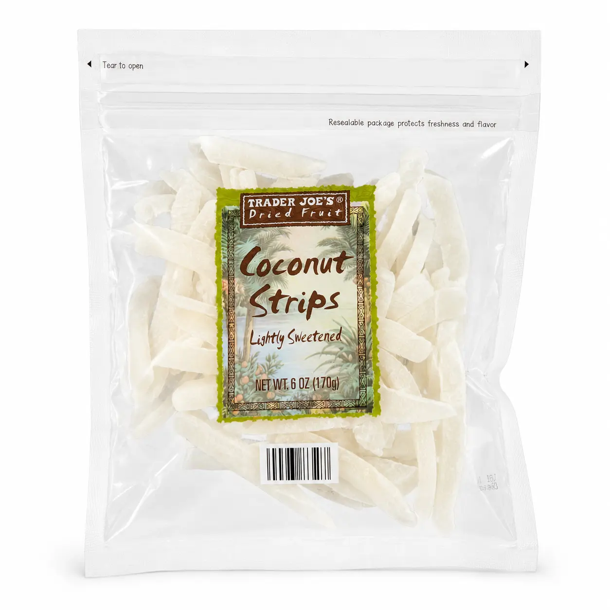Trader Joe's Dried Fruit Coconut Strips - 12 oz.