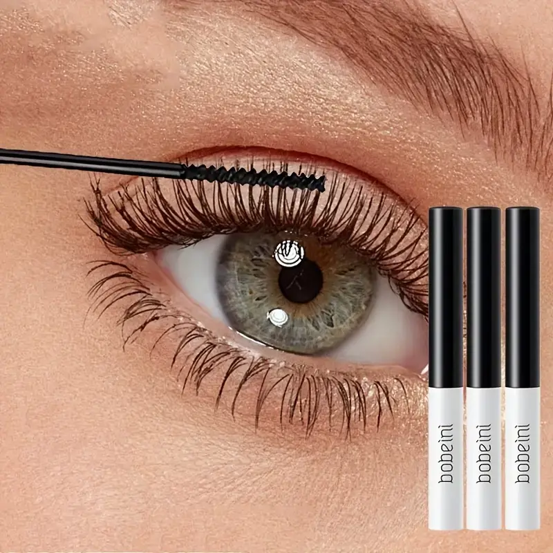 3-Pack 4D Silk Fiber Mascara, Waterproof and Long-Lasting Formula for a Curling & Thickening Effect, Black Eye Makeup with Extra-Fine Brush Tip, Water Resistant, Multi-Pack, All, Sunflower, Cosmetics, Sunflower Seed, Cosmetic, Lash, Sunflower Seed Lash Ef
