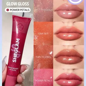 SHEGLAM Power Bouquet Lip Gloss - Shiny Tinted Moisturizing Lip Gloss - Makeup, Glossy