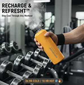 One-Handed Open-Lid Thermos 600ml – 36H Cold / 18H Heat, Stainless Steel Leak-Proof Thread-Free Portable Cup for Car, Office, Outdoor & Fitness Sports Drinkware Flasks Mug Tumbler Bottles Bottled Water Bottles