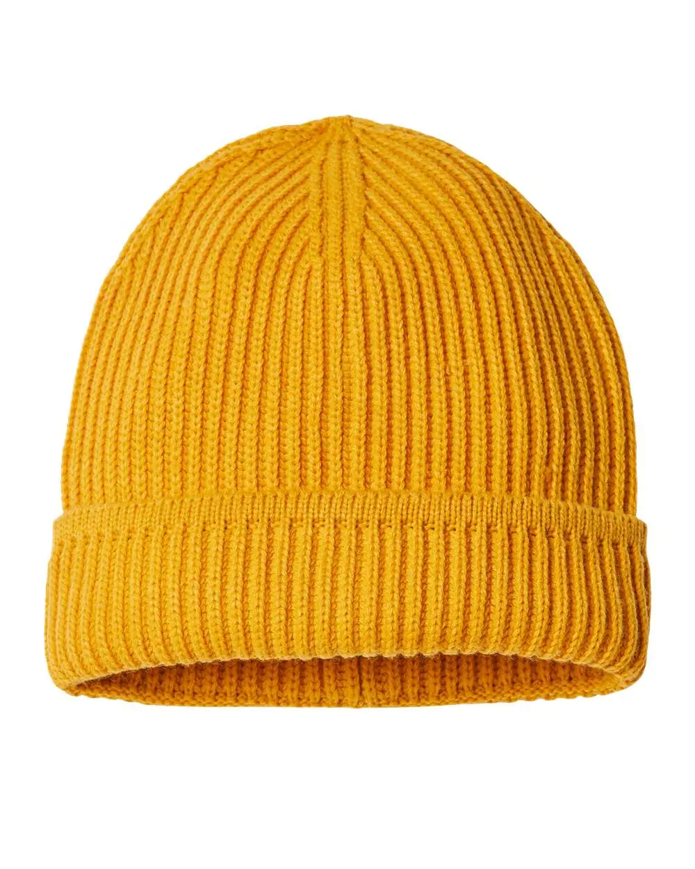 Atlantis Headwear Edge Cuffed Beanie - Eco-Friendly 60% Polylana® Recycled Polyester Knit Winter Hat, 2 3/4" Pre-Established Cuff, QR Trace Code, 1 Size Everyday Wear