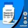 Nutricost Vitamin K2 + Vitamin D3 Softgels - Nutritional Health Supplement