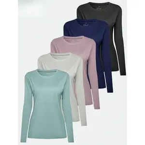 5 Packs Long Sleeve Shirts For Women UV Sun Protection Outdoor Shirts For Running Fishing Hiking Athletic Sports Clothing Golf Sweatshirt