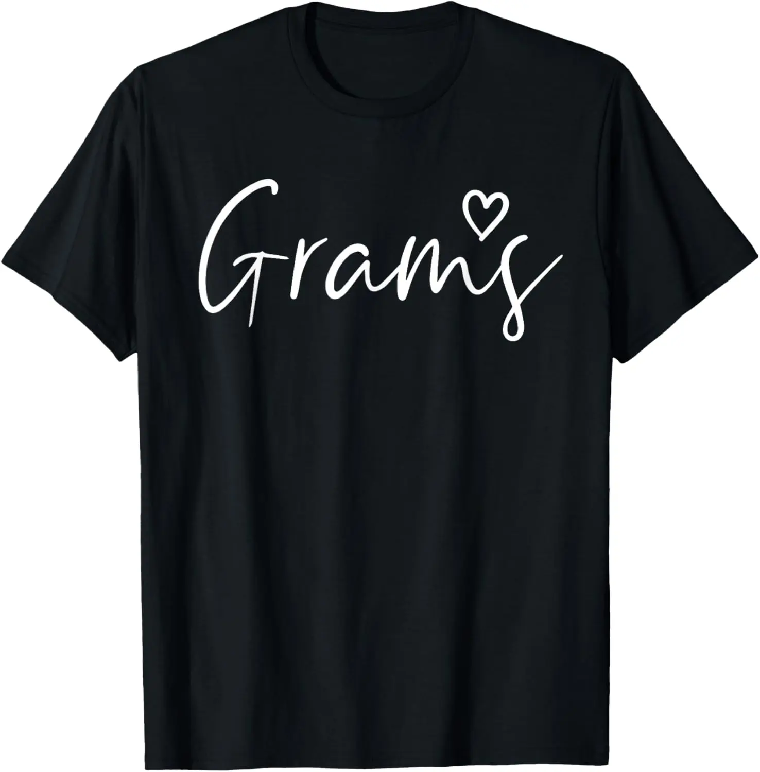 Grams Gifts for Women Grandma Heart Mother's Day Grams T-Shirt Pure Cotton Graphic Tees Menswear Top: Gifts for Men & Women