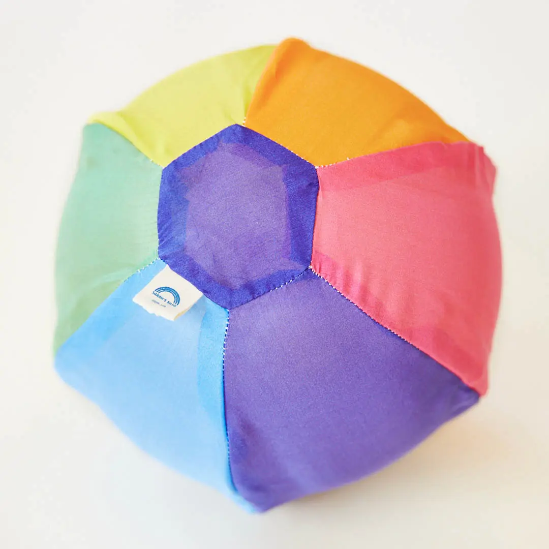 Rainbow Balloon Ball - Hand Sewn, Rainbow Colors, Fun and Safe for Children, Balloon Party Supplies for Birthday Decor, Popular at Play Dates