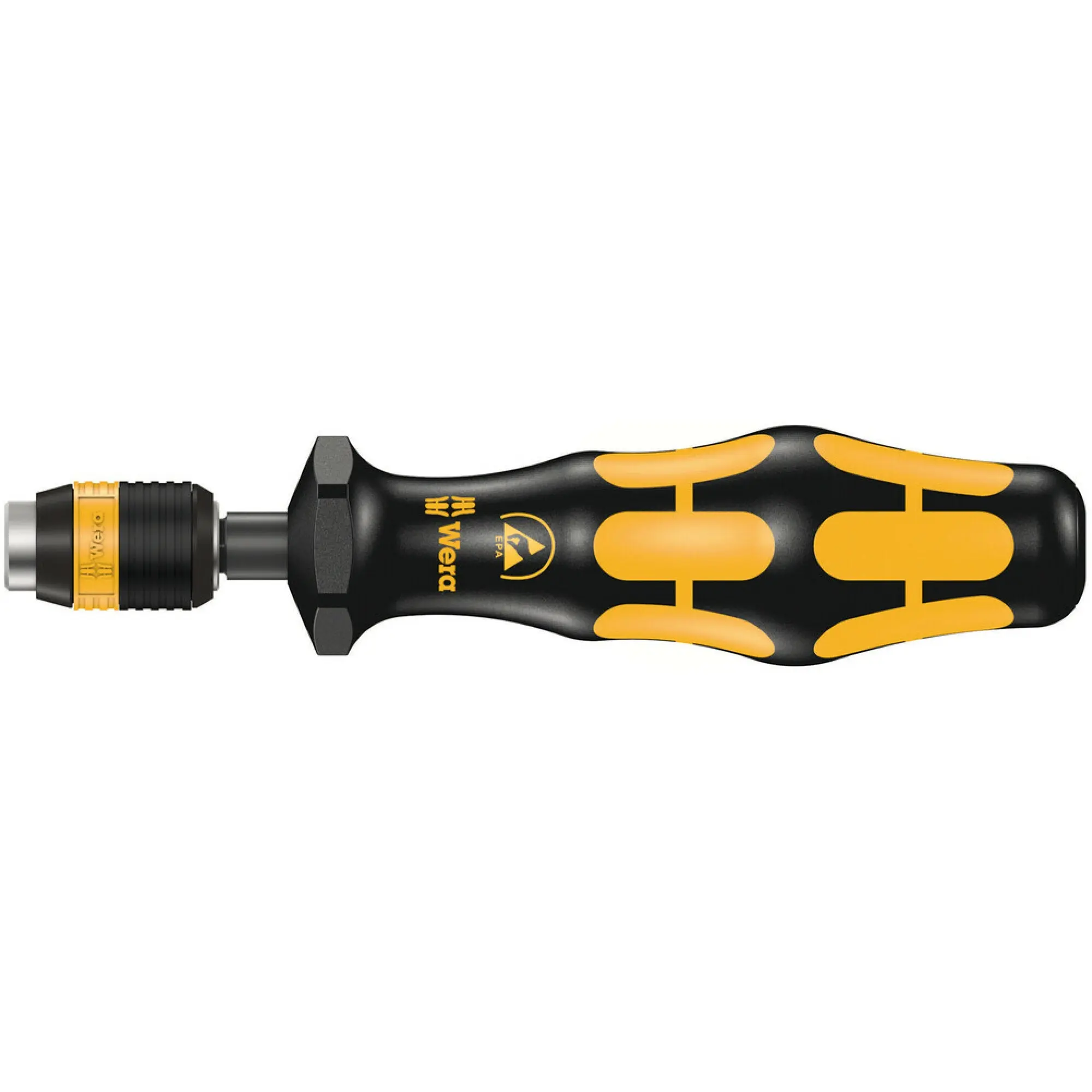 Wera Series 7400 ESD Kraftform pre-set, adjustable torque screwdrivers (0,1-1,5 Nm) with Rapidaptor quick-release chuck, handle size 89 mm, 7451 ESD x 0.3 Nm x 0.3-1.0 Nm