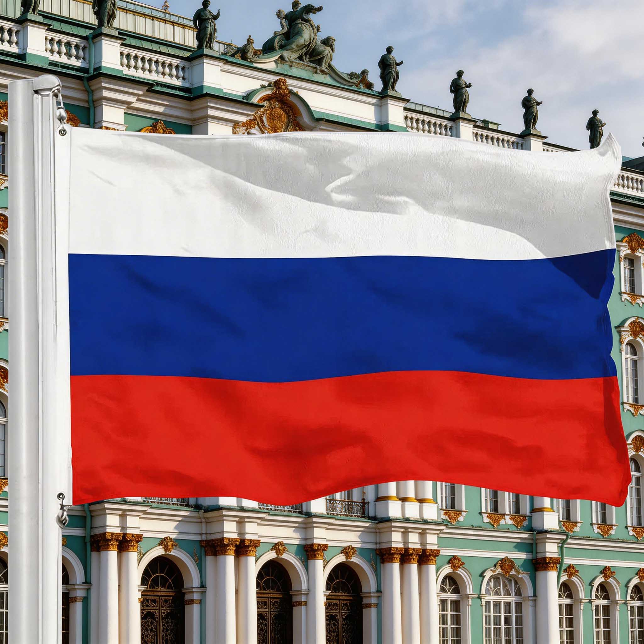 Russia (Russian) Flag 150D Printed Polyester 3x5 Ft