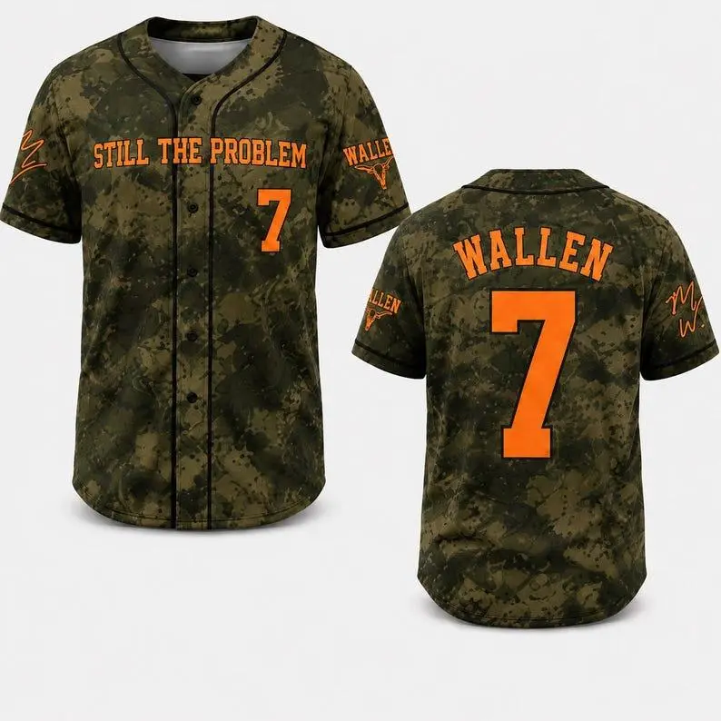 Wallen Still The Problem Tour 2026 Baseball Jersey - Country Music Fan Merch