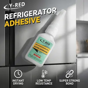Y- Refrigerator Repair Glue, Low Temperature Instant Strong Adhesive, Drawer Connectors, Plastic Crack Repair, High Bonding Power