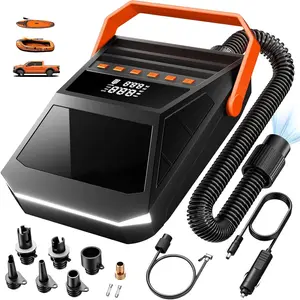 Paddle Board Pump Electric Portable 50PSI High Pressure Sup Pump with Auto-off / Deflate Function 12V DC Car Connector for Car Inflatable Stand Up Paddleboard Boats Kayak Motorcycle Bicycle, etc.