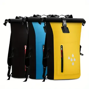 Outdoor waterproof bag available in three colors, men's and women's large capacity 25 liter multifunctional waterproof backpack