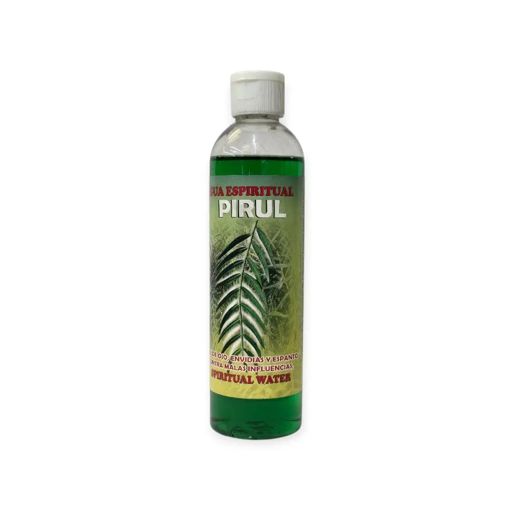 Pirul (Mexican Pepper Tree) Spiritual Water for Removing Envy and Boosting Spiritual Shield - Energy Cleansing for Candle Work, 8 oz, Charged Spaces