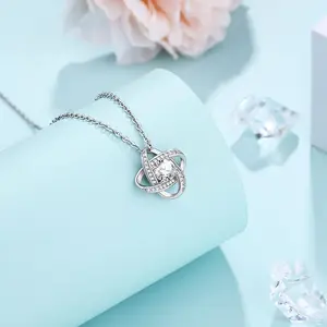 Mother Daughter/Mother In Law Love Knot Necklace - Wedding Birthday Gifts For Grandma, Step Mom, Mother In Law, Mother Of The Groom, Goddaughter