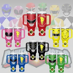 Power Rangers Movies Custom Tumbler 40 oz 20 oz Tumbler With Handle ,Power Rangers fans