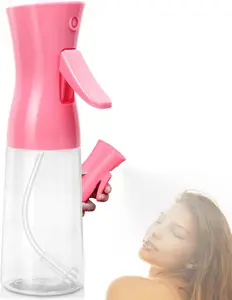 Spray Bottle For Hair,Continuous Water Mister for Hairstyling, Salons, Cleaning, ,Essential Oil Scents,Ultra Fine Mist Sprayer,6.8 OZ /200 ML-pink(Christmas s)