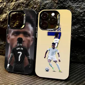V-Vinicius J-Junior Phone Case For iPhone 17 Air 16 15 14 13 12 11 Pro Max Plus Samsung S26 S25 S24 S23 S22 Plus Ultra,Colorful Silver Phone case Funda Cover