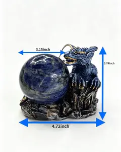 Connie(10210)gc.Sodalite with dragon stand