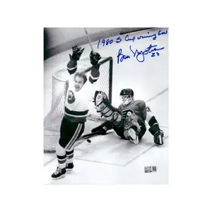 Bobby Nystrom New York Islanders Autographed and Inscribed "1980 S Cup Winning Goal" 8x10 Photograph (CX Auth)