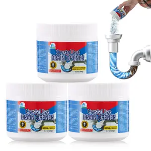 Powerful Pipe Dredging Agent toilet and Kitchen Pipelines-Dissovles 200+Blockages and kills 99%of bacteria,Lye Sodium Hydroxide,Unclogs Bathroom and Kitchen Sinks,Drains,Shower Pipes