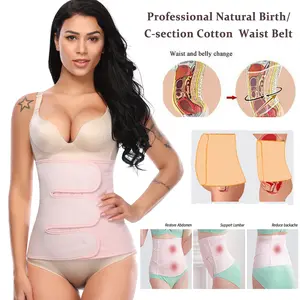 Women Abdominal Surgical Binder Wrap for Stomach Post Surgery Compression C section Postpartum Support Recovery Wrap Band