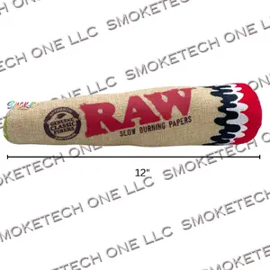 RAW Classics Dog Toy - 12" Red & White Design, Classic Style for Dogs