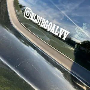 Custom @Username Car Decal | Social Media Window Sticker