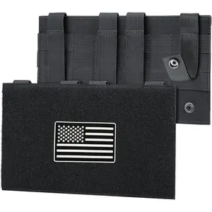 Molle Hook&Loop Panel, Mounting Placard Platform for Hook-Backing Pouch,Tactical Molle Attachment for Morale Patch and Backpack Accessories(10″x 6″, 1PC))