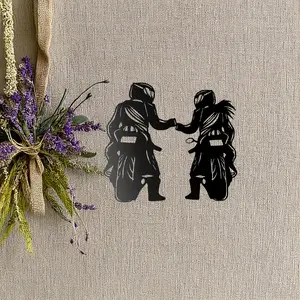 Motorcycle Couple Pattern Vintage Wall Art, Metal Wall Decor, Artistic Unique Home Decor, Room Decor, Home Decor, Bedroom Decor, Living Room Decor, Ornaments