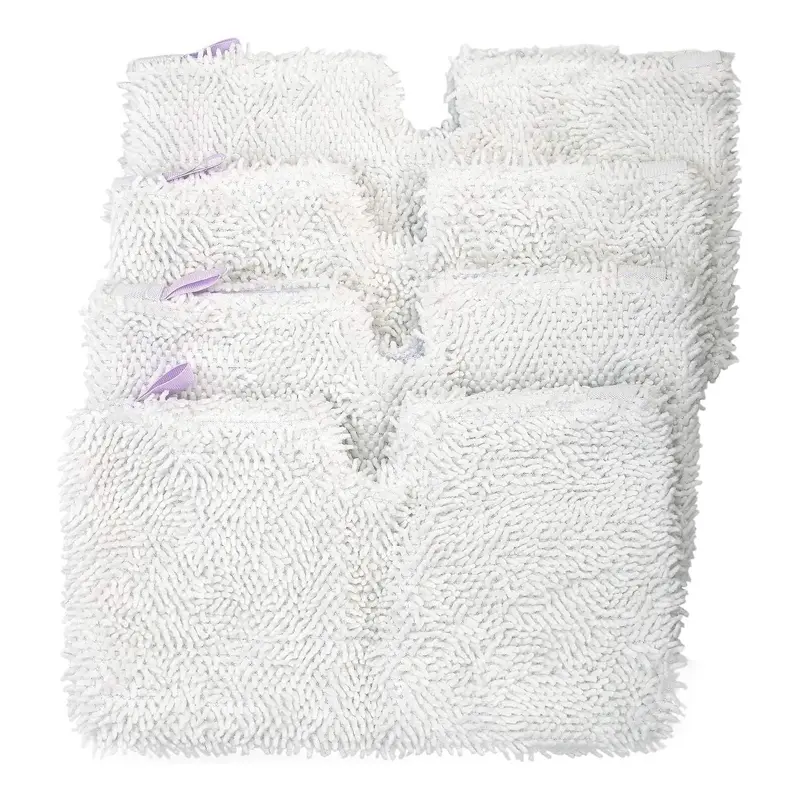 Shark S3901 Steam Mop Replacement Pads - 4-Piece Plush Small Cloth Covers for Household Mops, 7.5x13 in