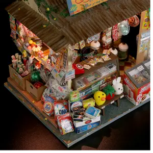 Vintage Mini Mart Saigon DIY Kit Mô Hình Sài Gòn Thu Nhỏ-Tiệm Tạp Hoá Sài Gòn