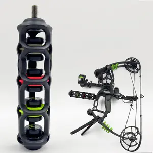 SNTXMY Bow Stabilizer for Compound Bow - Archery Stabilizers Kit Lightweight Hunting Stabilizer with Red and Green Accents
