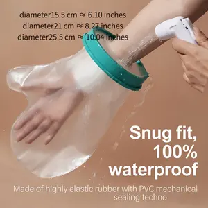 Shower Waterproof Protector for Cast, PICC Line & Wounds | Knee, Leg, Foot & Hand Bath Accessories