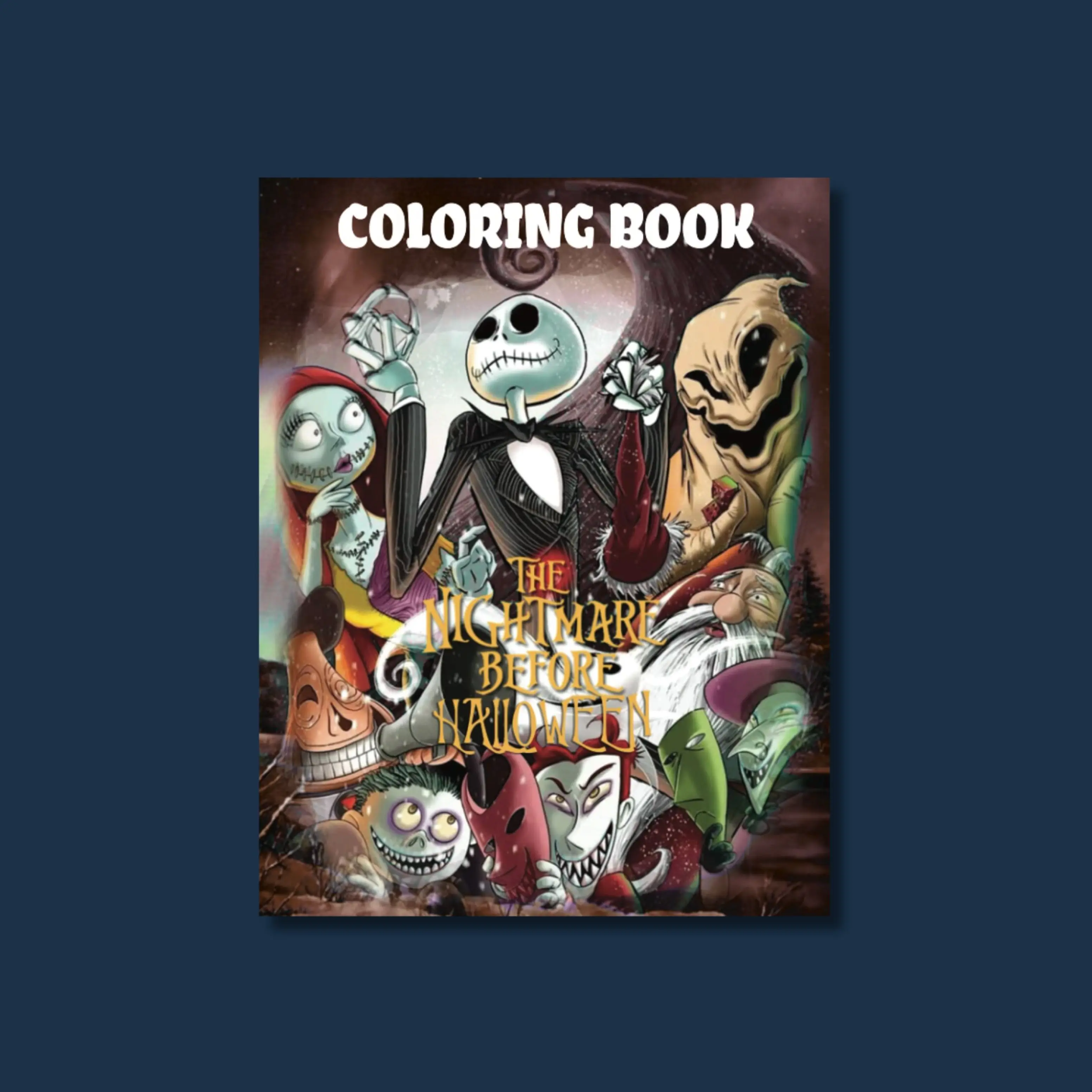 Horror Coloring Book - Soft Cover English Paperback, Screen-Free Children's Literature & Art Book for Creativity Enhancement, Relaxation
