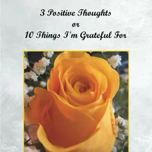 Guided Journal Workbook for Personal Development - 3 Positive Thought Prompt Packs or 10 Gratitude Prompt Packs Self-Help Book