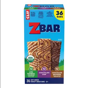 Zbar Soft Baked Snack Bars Variety Pack, Organic Granola Bars, 36 pk./1.27 oz.