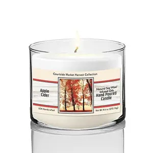 Courtside Market Harvest Autumn Trees Apple Cider Soy Wax Candle